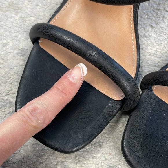 DV Dolce Vita Halsty Double Band Mules Chunky Heel Sandals Sz 8.5 - Picture 12 of 12